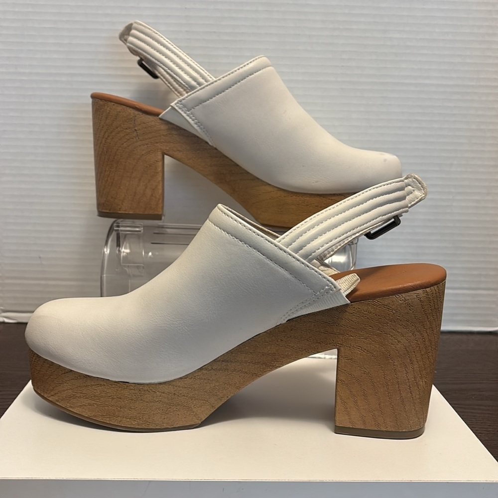 Universal Thread Cream Slingback Mules - Picture 4 of 10
